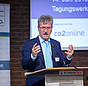 Berthold Goeke, Ministerialdirigent im Bundesumweltministerium, auf der Fachtagung „Wirksam sanieren für den Klimaschutz“.