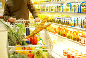 Gesund einkaufen im Supermarkt