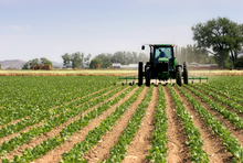 Landarbeit mit dem Traktor