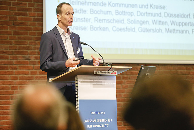 Martin Sambale auf der Fachkonferenz &quot;Wirksam sanieren für den Klimaschutz&quot;