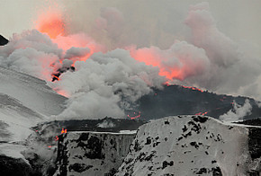 Ausbruch des Eyjafjallajökull am Fimmvörðuháls