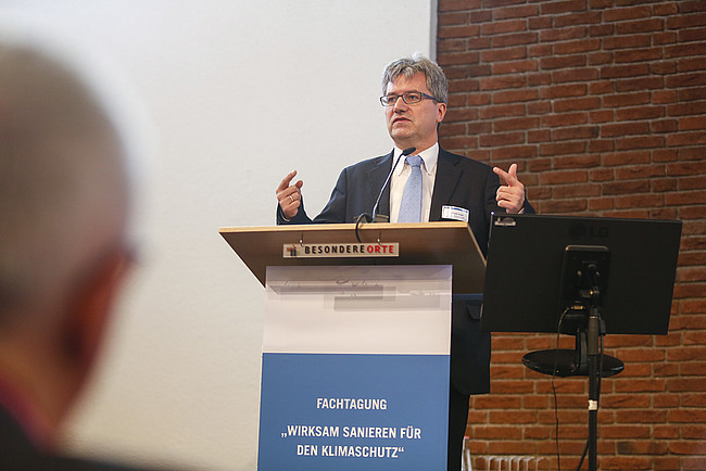 Berthold Goeke auf der Fachkonferenz &quot;Wirksam sanieren für den Klimaschutz&quot;