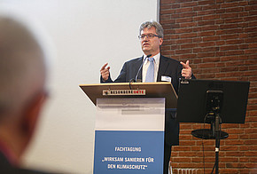 Berthold Goeke auf der Fachkonferenz "Wirksam sanieren für den Klimaschutz"