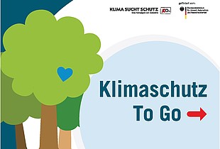 Titelseite der Broschüre &quot;Klimaschutz To Go&quot;