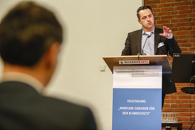 Gunnar Eikenloff auf der Fachkonferenz &quot;Wirksam sanieren für den Klimaschutz&quot;