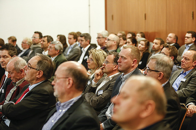 Das Publikum auf der Fachkonferenz &quot;Wirksam sanieren für den Klimaschutz&quot;