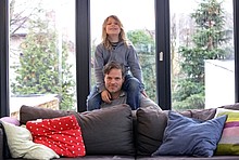 Familienfoto: Jochen Hein mit seiem Sohn Mika