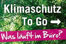 Cover der Broschüre &quot;Klimaschutz to go&quot;