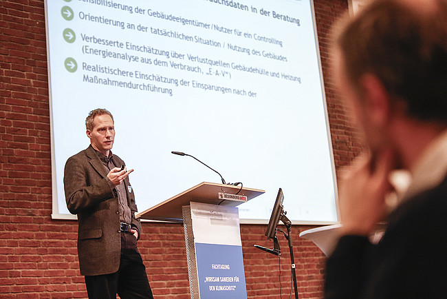 Markus Duscha auf der Fachkonferenz &quot;Wirksam sanieren für den Klimaschutz&quot;