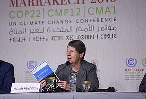 Barbara Hendricks stellt den Klimaschutzplan 2050 auf der COP22 vor
