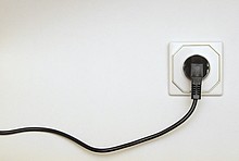 Stecker in Steckdose