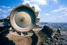 Abbau von Braunkohle